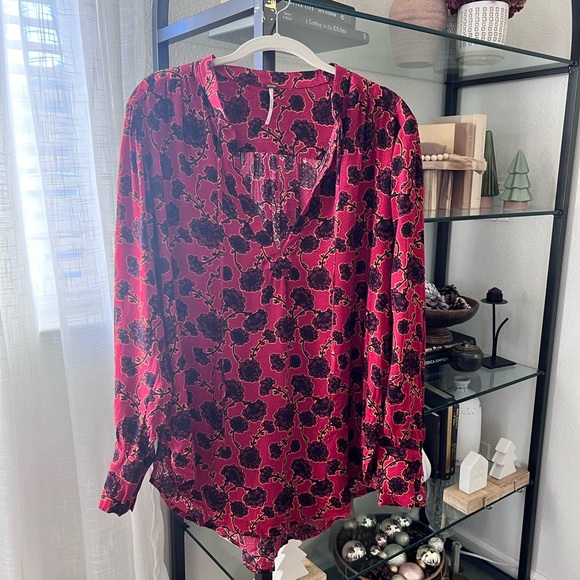 Free People Mia Tunic floral oversized small - Picture 7 of 12